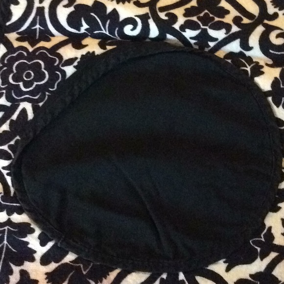 Vintage 50’s Black & White Fluer de Lis Apron - Picture 2 of 4